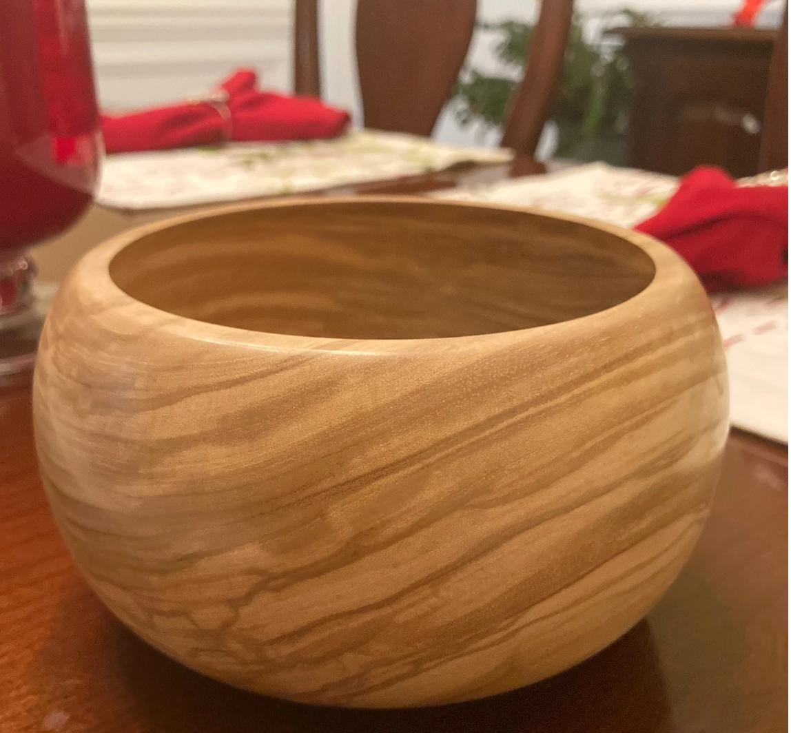 Olive Wood bowl, in a private collection